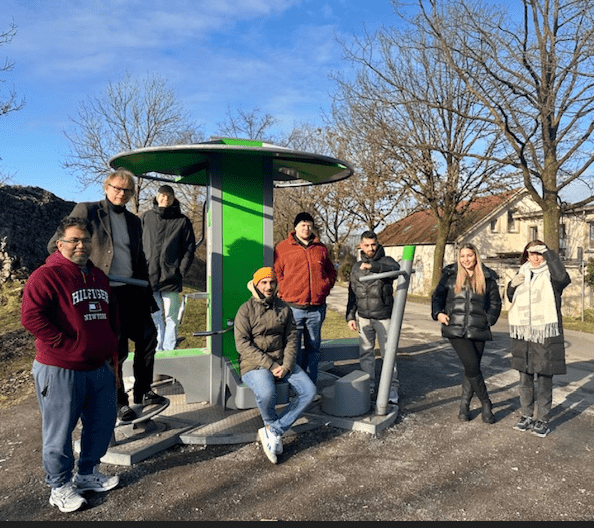 Das TrOn-Team beim Ausflug an der DBA-Sportstation
